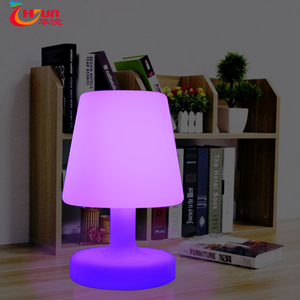 Modern luxury led smart light home portable rechargeable table lamp