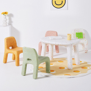 2022 New Home Party Plastic Furniture Kids Study Table and Chair