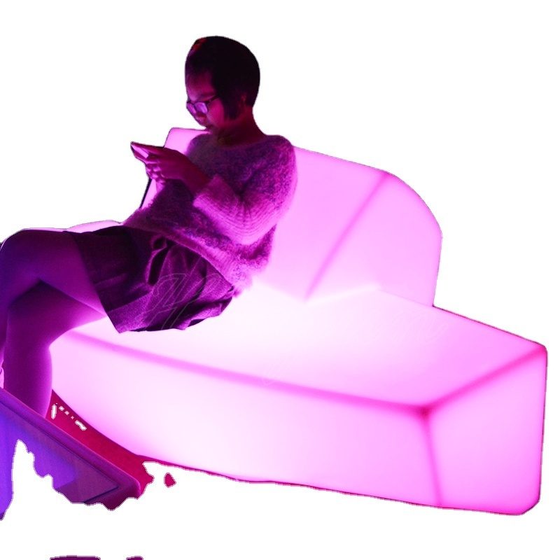 RGB color changing LED plastic electrical sofa bed cheap