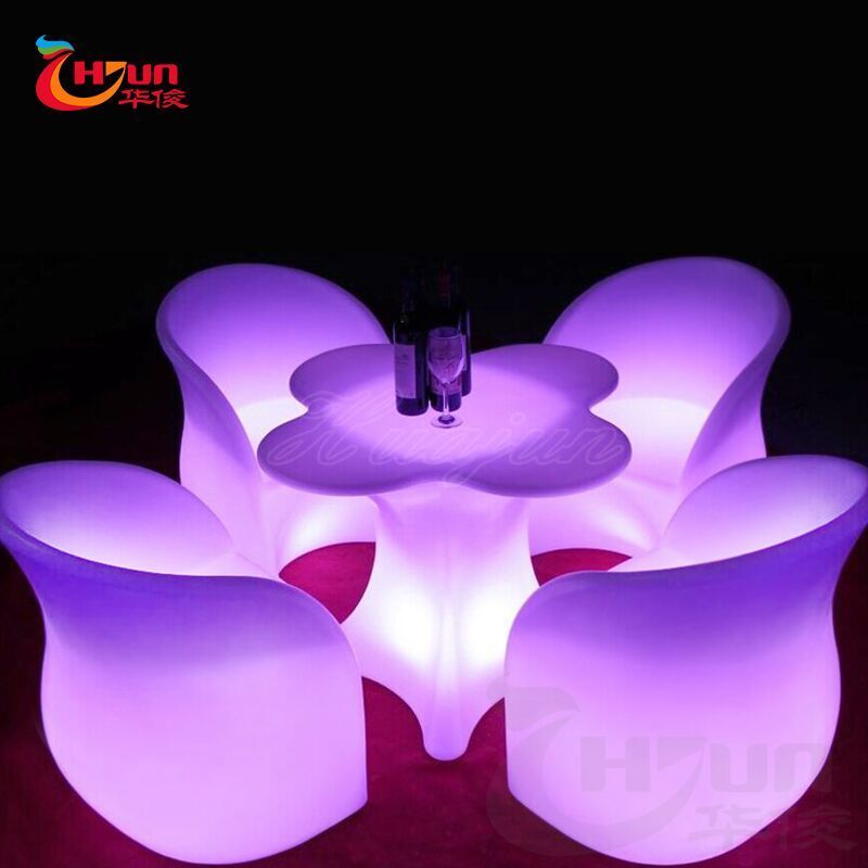 Living Room led light sofa  Furniture plastic garden led glowing sofa  furniture