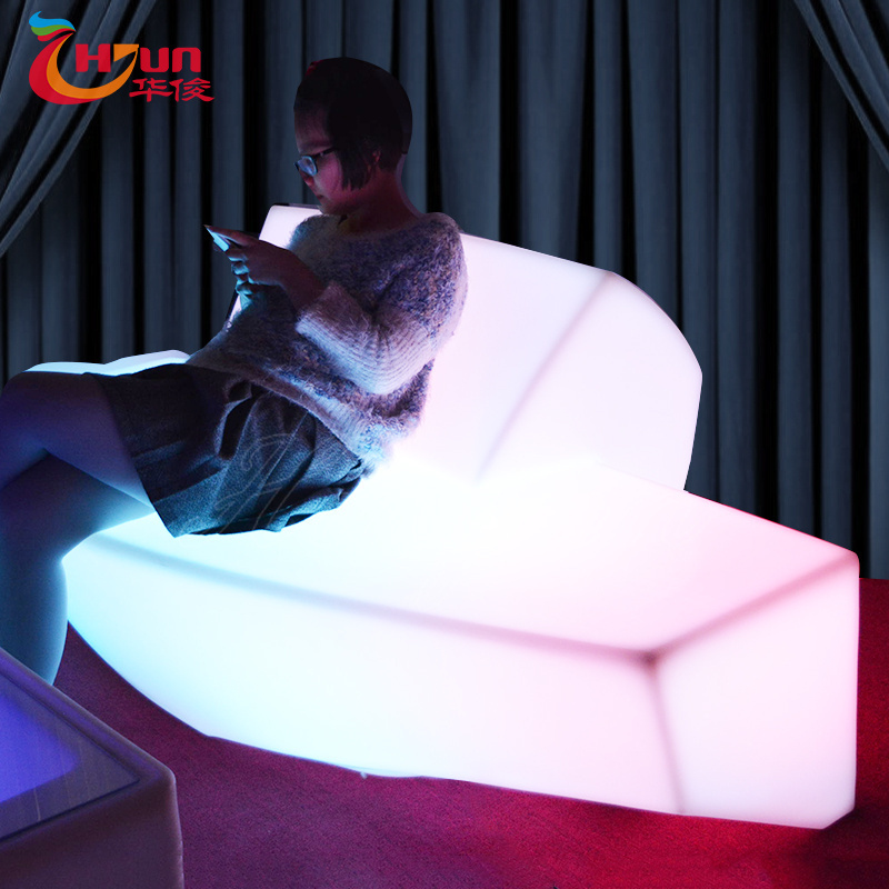 RGB color changing LED plastic electrical sofa bed cheap