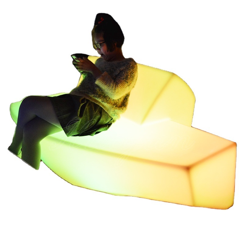 RGB color changing LED plastic electrical sofa bed cheap