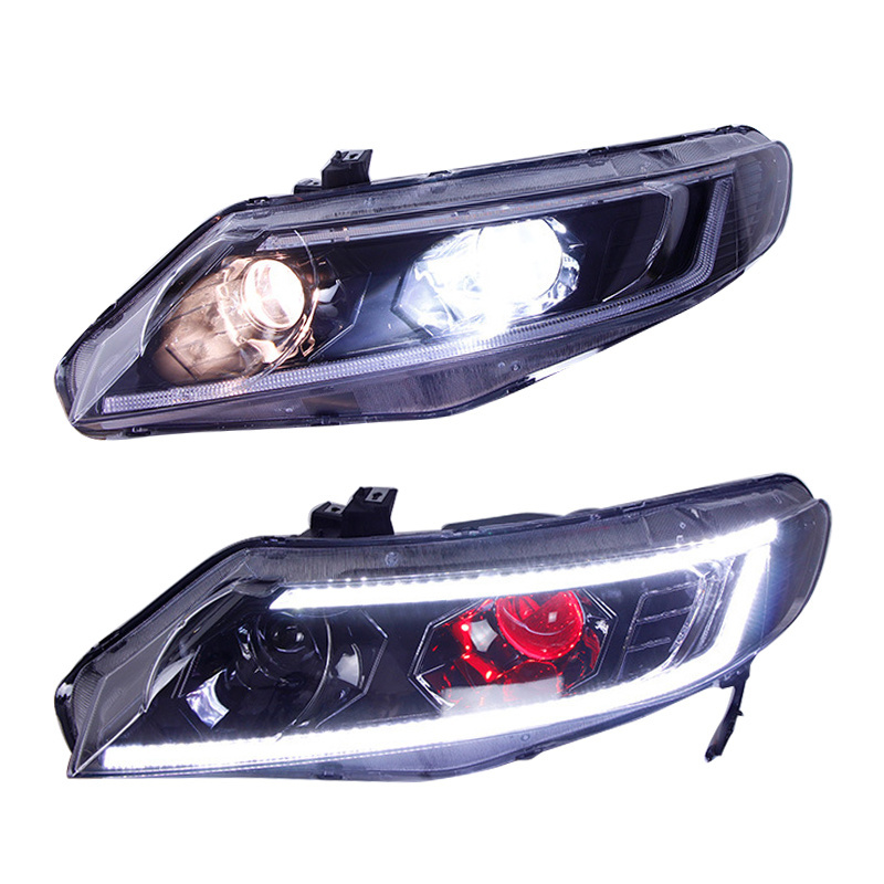 LED Headlights for Honda Civic 2006 2007 2008 2009 2010 2011 8th FA gen DRL Head Lamp Accessories car IX