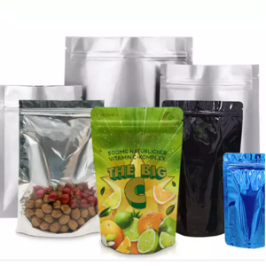 Plastic Zipper Pet Sack Bags With Resealable And Reusable Aluminum Foil Packaging Valve Bags