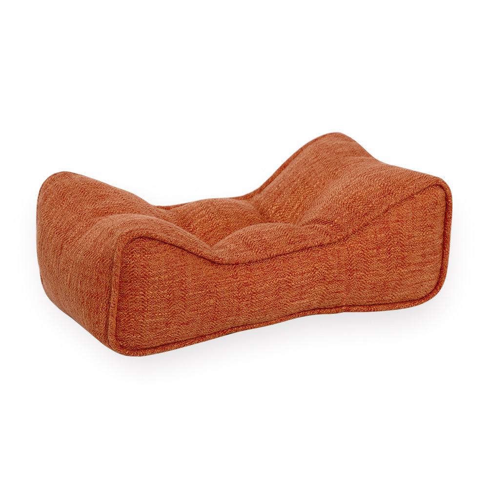 Blended coarse linen waist pillow pillow office chair chair seat for long sitting waist cushion car back cushion waist cushion