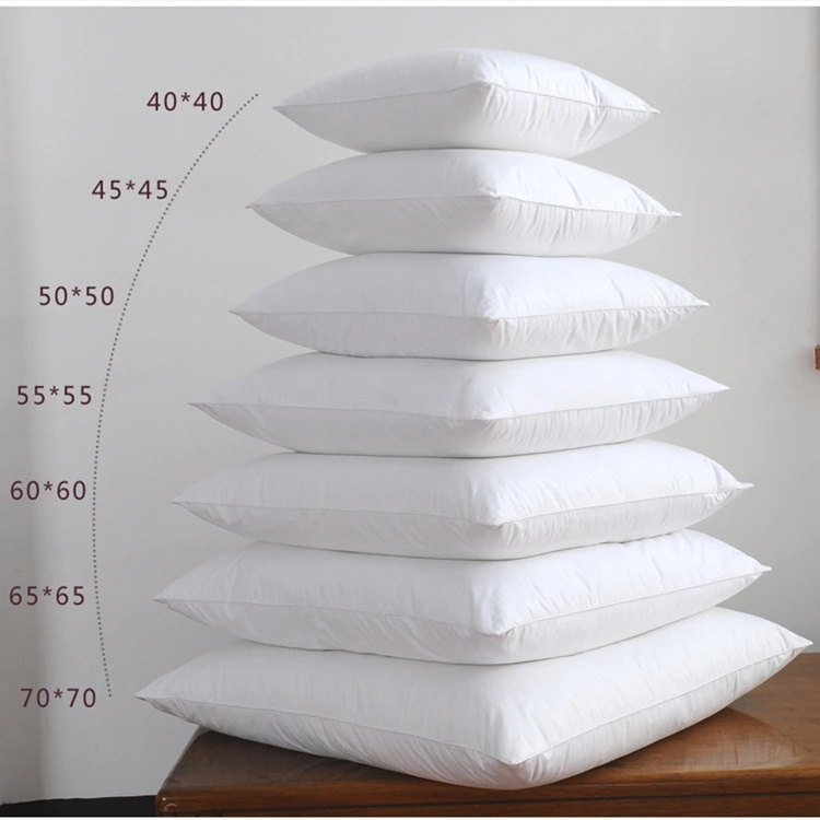 New product high grade new design feather cushion filler white cushion