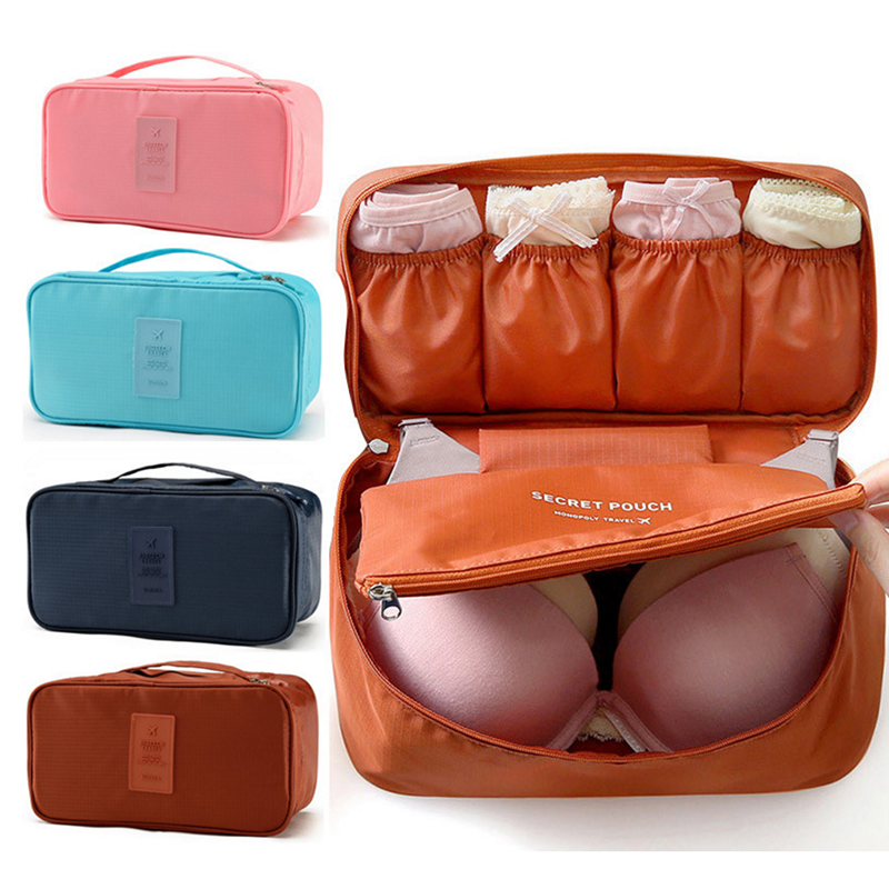 Lightweight Portable Custom Travel Underwear Organizer Cloth Zipper Storage Briefs Bra Bags