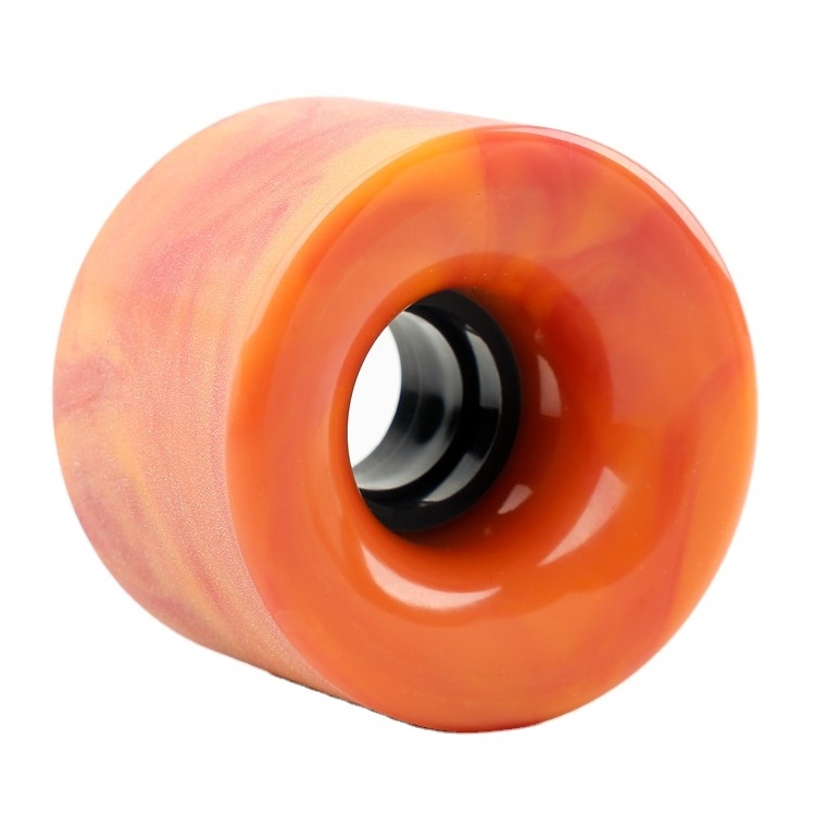 High Quality swirl color 65mm 83A Polyurethane Cruiser Skateboard Wheels for freestyle decks wheels