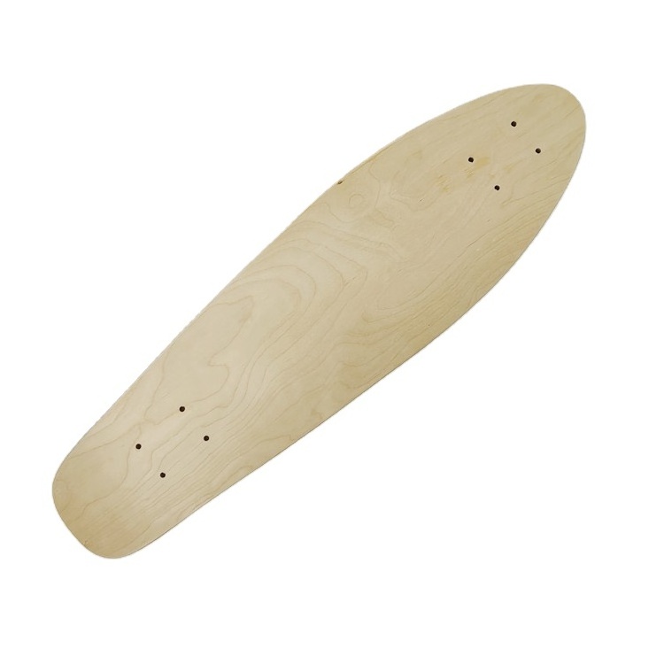 Wholesale 28*8'' Chinese maple cruiser deck, good quality blank cruiser skateboard deck