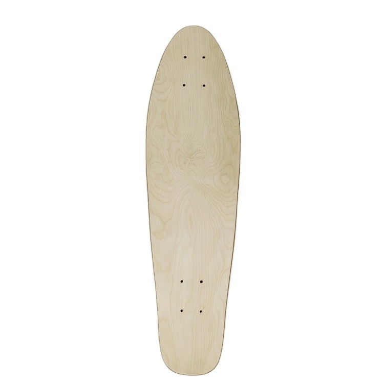 Wholesale 28*8'' Chinese maple cruiser deck, good quality blank cruiser skateboard deck