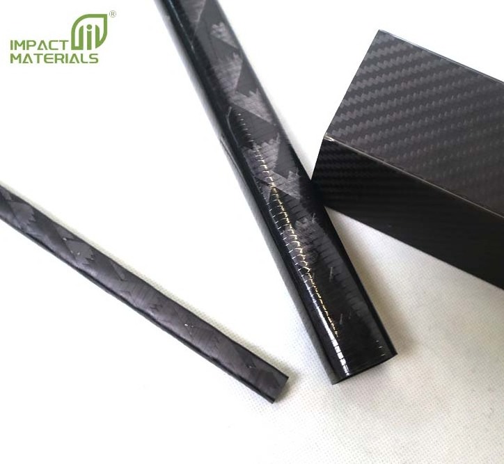 1k 3k 12k Carbon Fiber Pipe Tube Forged 32mm 1000mm Hollow Square Octagonal Carbon Fiber Rectangular Tube