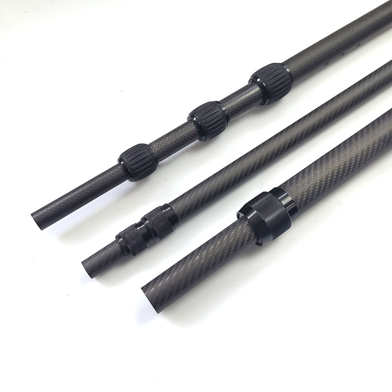 3k Carbon Fiber Telescopic Tube Custom Length Carbon Fiber Telescopic Pole 3k Extended Tent Pole Carbon Fiber Telescopic Poles