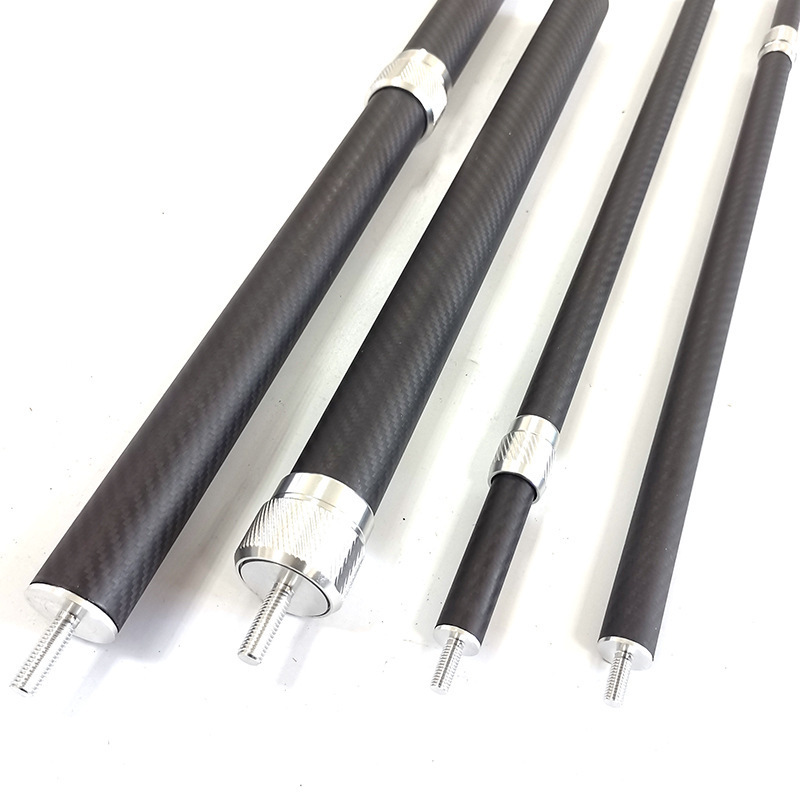 Carbon Fiber Tubing Stainless Threaded Connectors Aluminum 25mm To 25mm Carbon Fiber Tube Connector