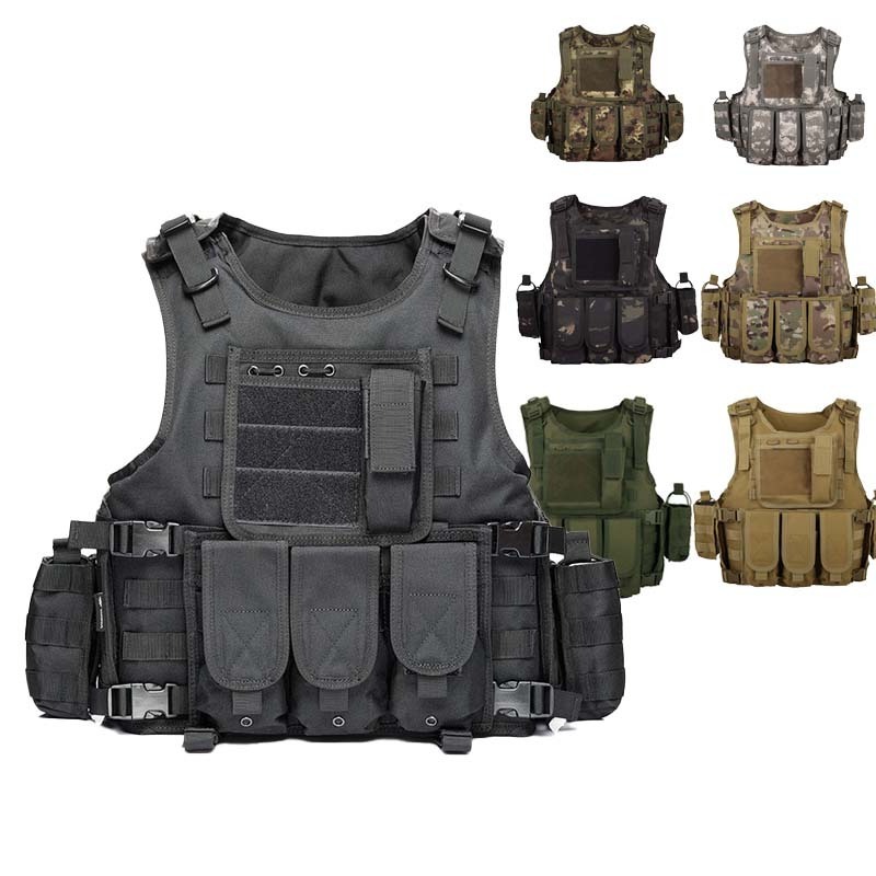 Personal Protective Camouflage Plate Carrier Molles Vest Tactical Costume