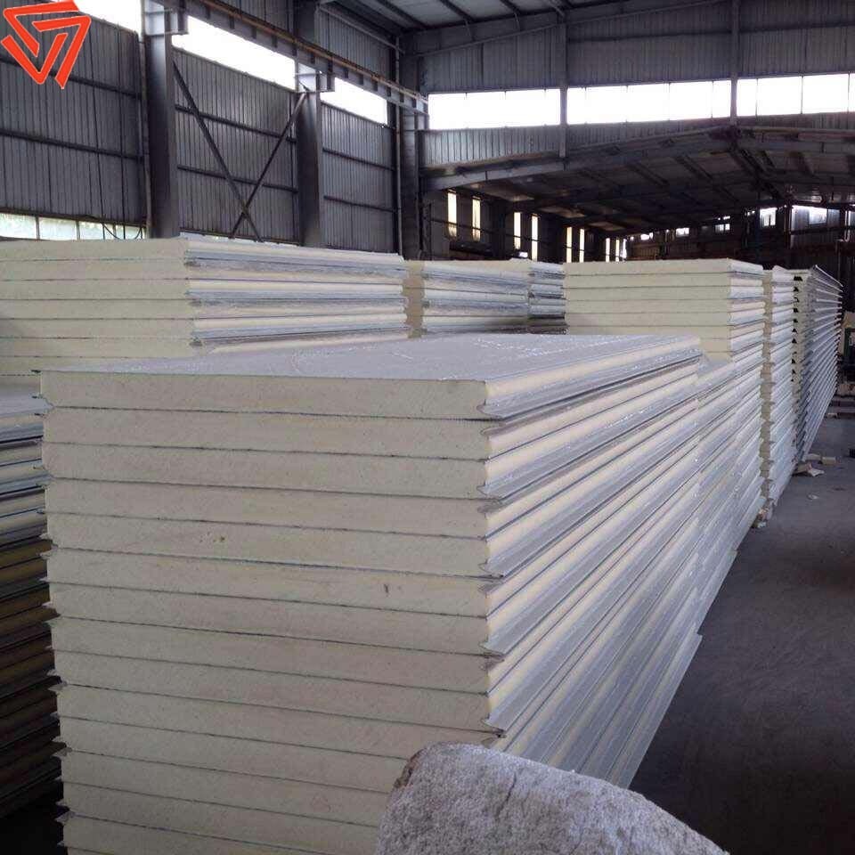 Lightweight/Fireproof prefabricated 50-200mm  insulated eps foam sandwich wall panel for interior wall