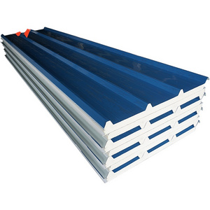 PU sandwich panel ISO Panel / polyurethane /PIR panel insulated panel price for wall  frp eps