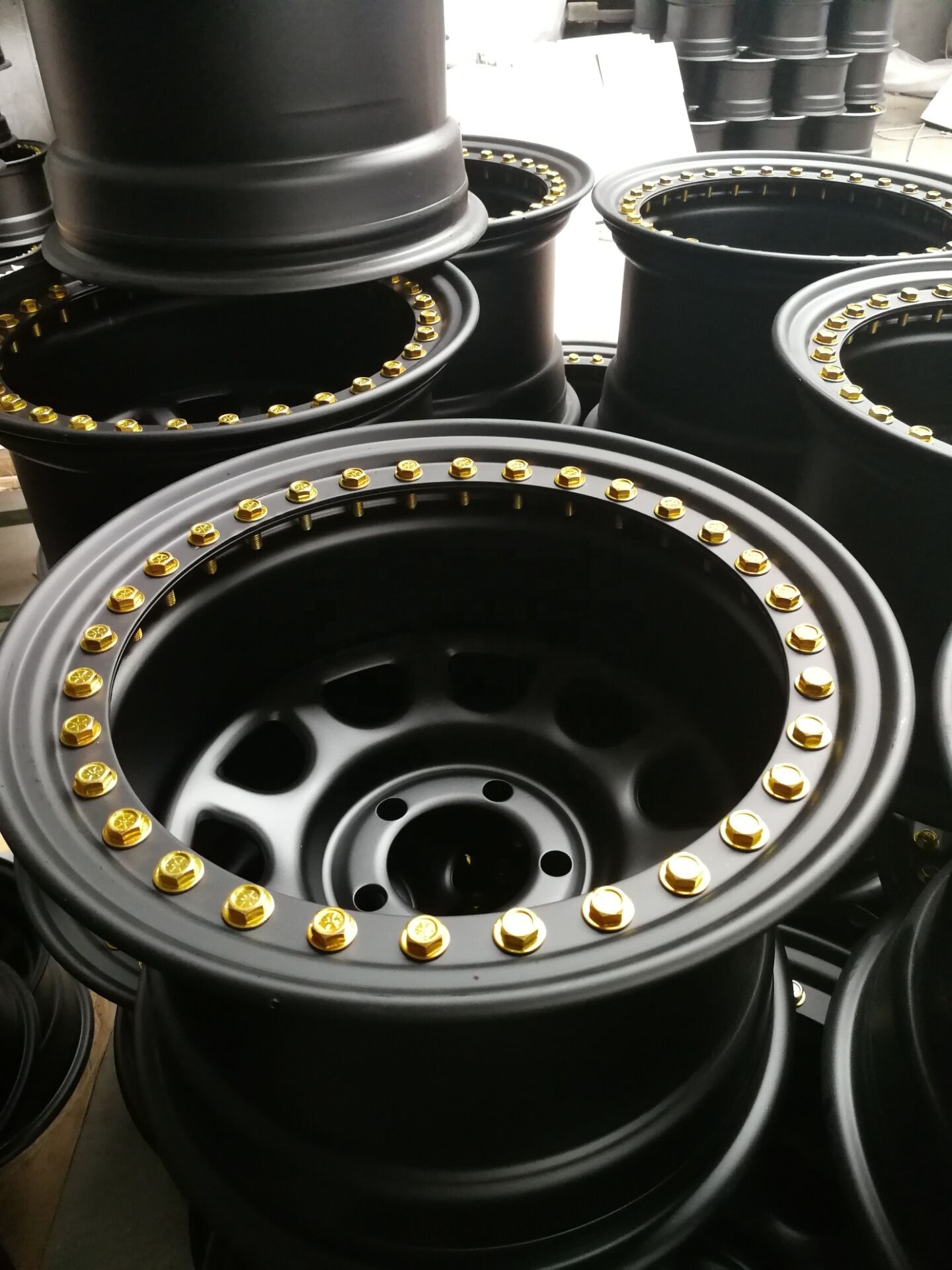 Custom Made 5 star Beadlocks Steel 4x4 Offroad Steel Car Wheel Rim for Sale