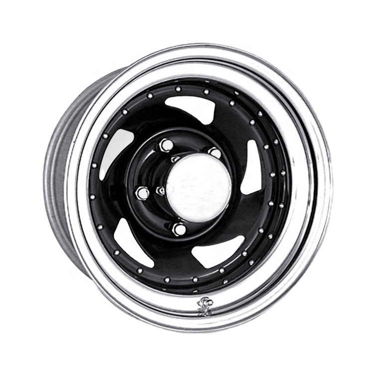 Chrome 15 Inch Japan Rims 4x100 Deep Dish Steel Wheels Offroader