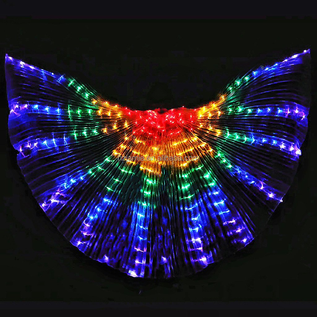 Party supplies halloween decorations led cloak glowing wings butterfly wings cape costume christmas gifts for kids toys