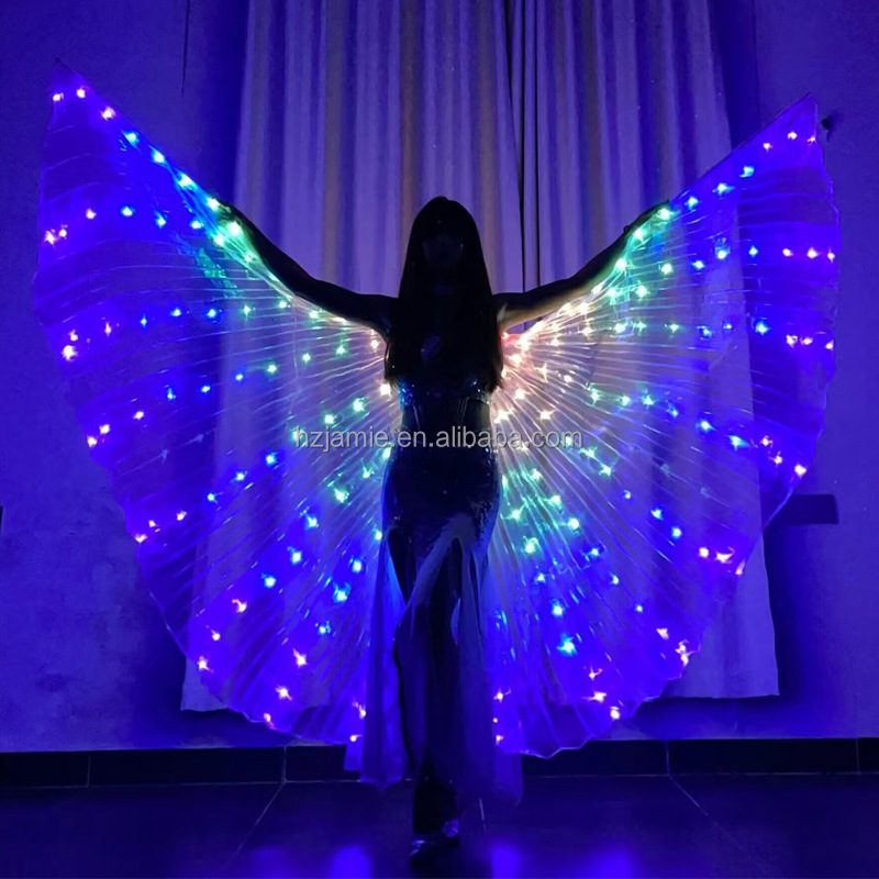 Party supplies halloween decorations led cloak glowing wings butterfly wings cape costume christmas gifts for kids toys