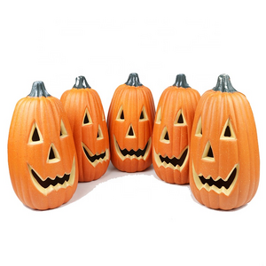 Large wholesale artificial pumpkins plastic halloween pumpkin light halloween props jack o lantern