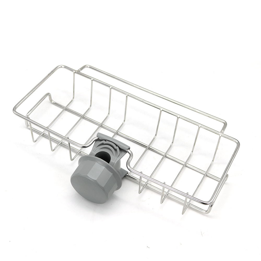 Metal detachable kitchen bathroom shelf storage rack holder sink caddy faucet organizer drainer drain rack