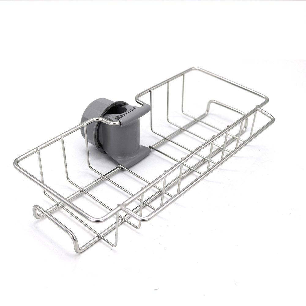 Metal detachable kitchen bathroom shelf storage rack holder sink caddy faucet organizer drainer drain rack