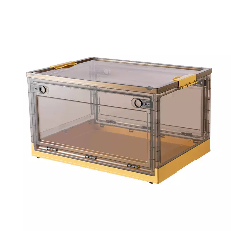 Large Capacity Plastic Foldable Storage Bin Five Door Storage Boxes Plastic Storage Container