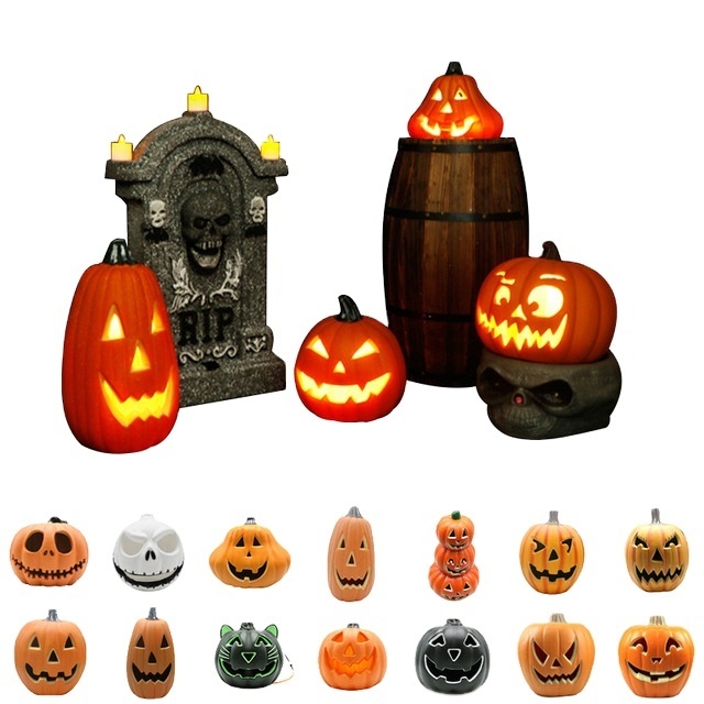 Party Halloween pumpkin outdoor Props Ornaments decoration with LED Light Halloween accessories