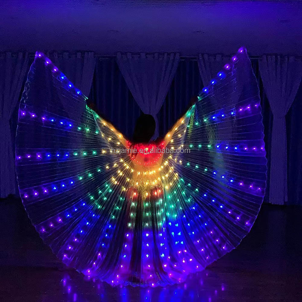 Party supplies halloween decorations led cloak glowing wings butterfly wings cape costume christmas gifts for kids toys