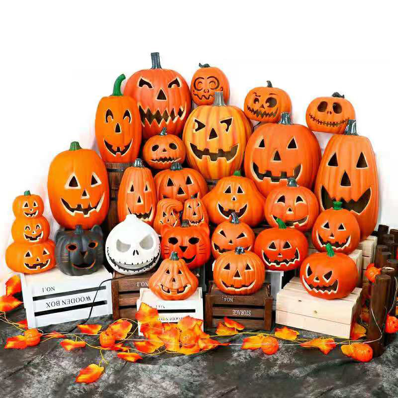 Party Halloween pumpkin outdoor Props Ornaments decoration with LED Light Halloween accessories