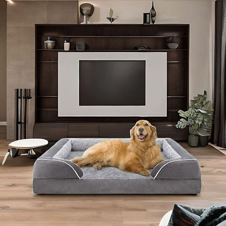 Manufacturers Wholesale Xxl Dog Bed Couch Sofa Extra Large Nonskid Bottom Memory Foam Luxury Dog Bed