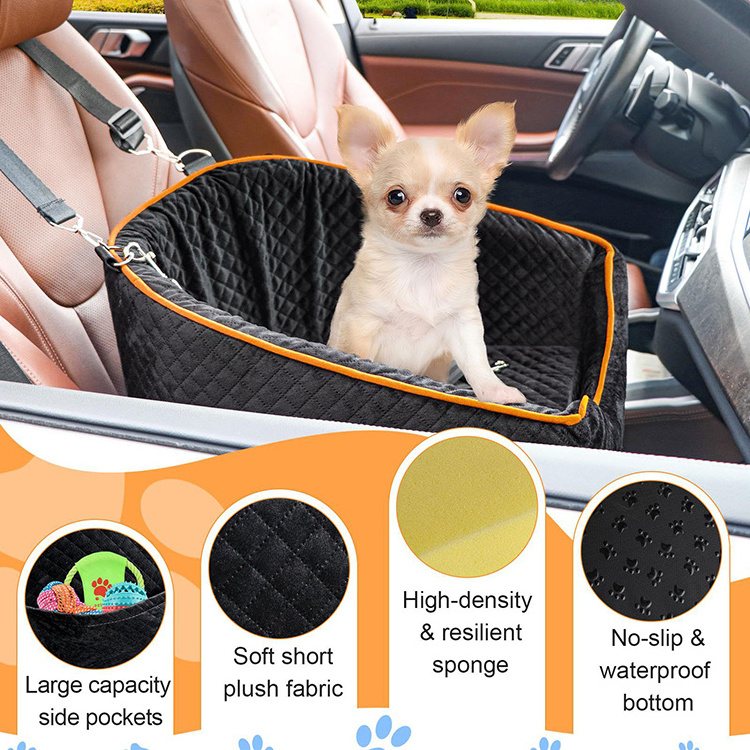 2024 New Version Car Dog Bed Seat Outdoor Safe Chew Proof Booster Dog Pet Car Seat Bed