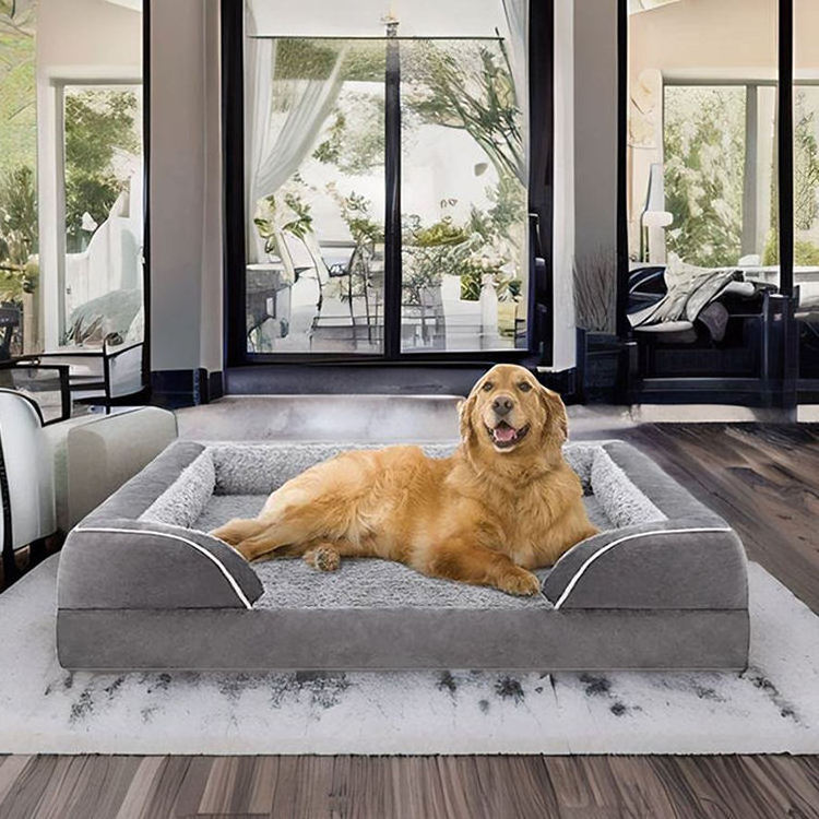 Manufacturers Wholesale Xxl Dog Bed Couch Sofa Extra Large Nonskid Bottom Memory Foam Luxury Dog Bed