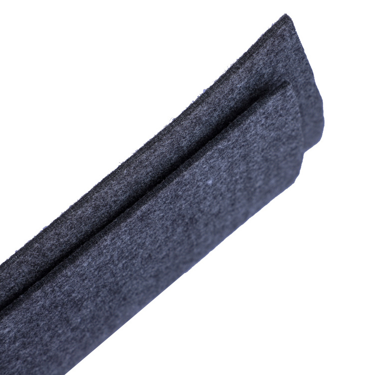 Custom car upholstery felt fabric black felt grs heat moldable needle punched felt car trunk liner thermal bonding hard felt