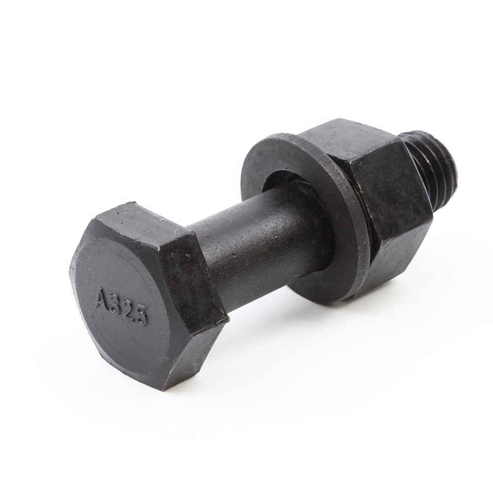 Hex bolt nut washers black grade A325