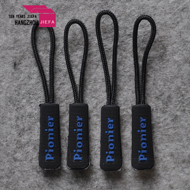 high quality rubber zipper puller rubber zip puller rubber silicon zipper puller / slider