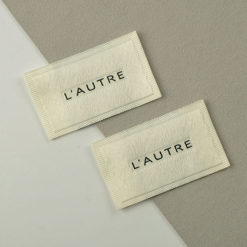 Cheaper Recycle Custom Organic cotton Woven sewing Fabric Label for clothing