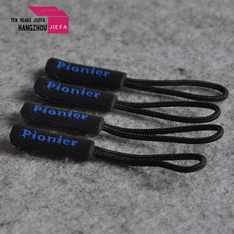 high quality rubber zipper puller rubber zip puller rubber silicon zipper puller / slider