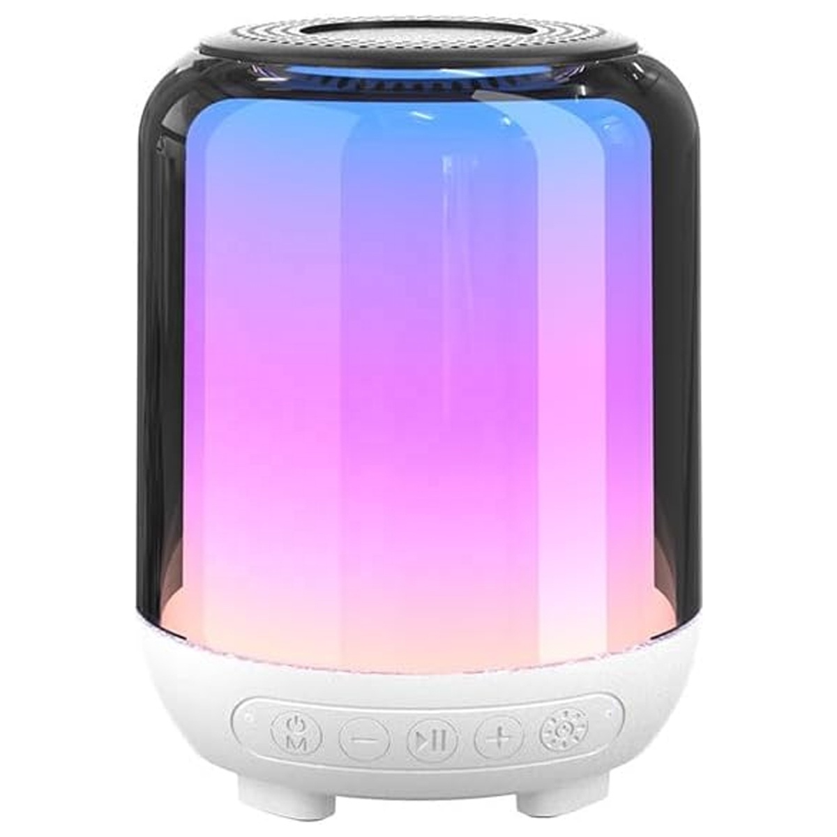 Portable Bluetooth Speaker LED Night Light and Color Lighting Effects Dreamy Glass Bluetooth Sound Sleeper