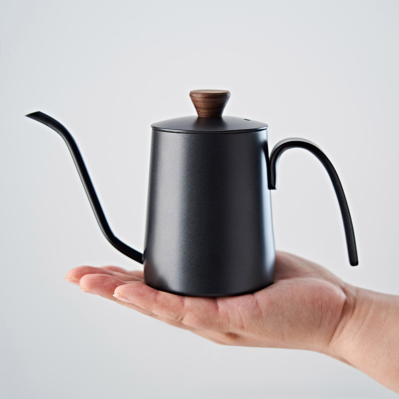 Household portable outdoor long mouth fine mouth hand pot 304 stainless steel hand coffee pot