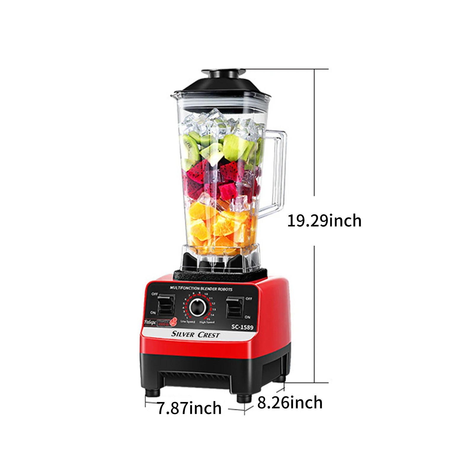 High-Power Blender Kitchen Appliance Heavy-Duty Commercial Fruit Mixer Electric Juicer Extractor Food Processor Blender Machine