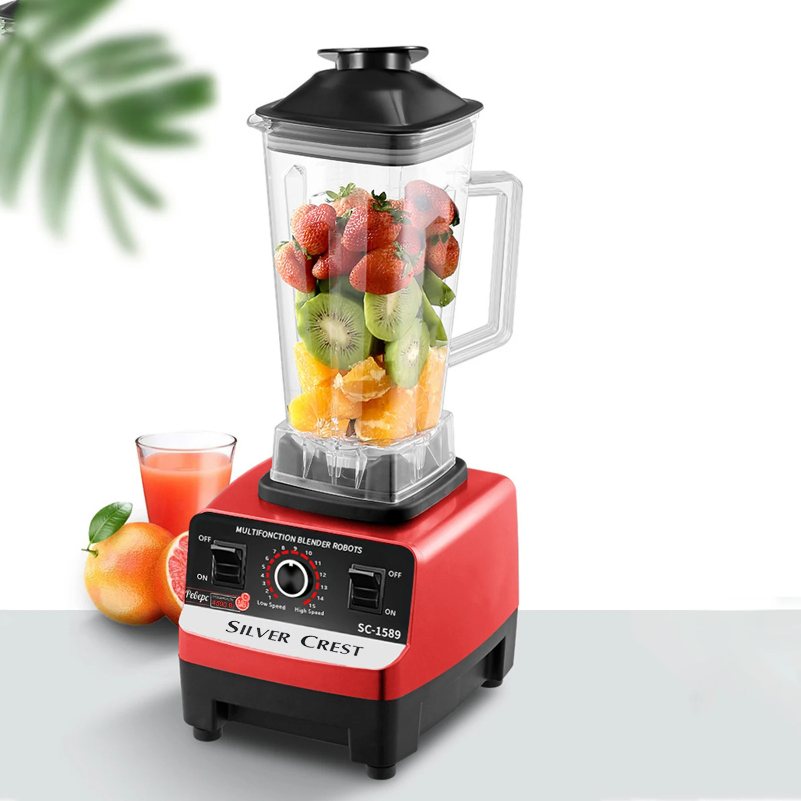 High-Power Blender Kitchen Appliance Heavy-Duty Commercial Fruit Mixer Electric Juicer Extractor Food Processor Blender Machine