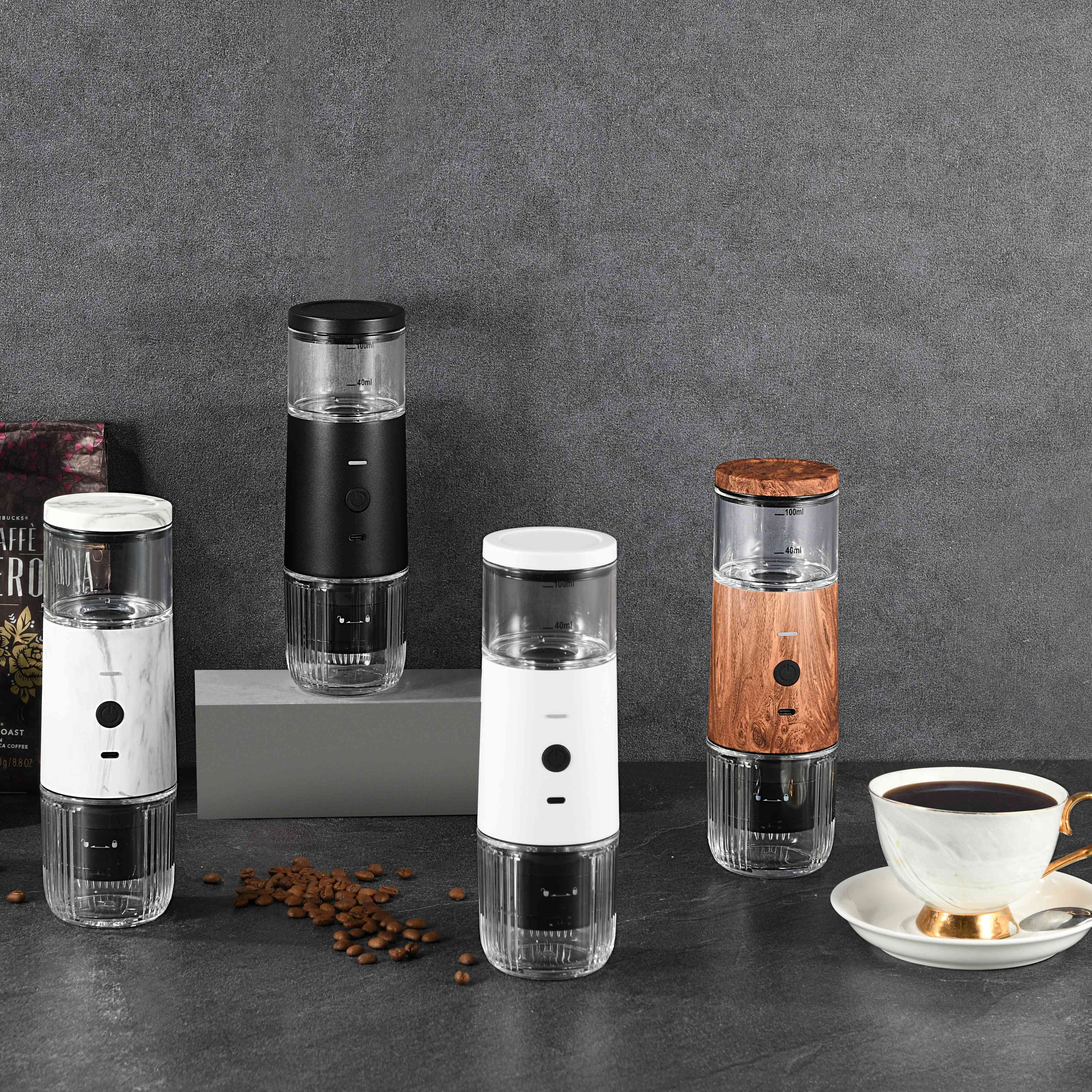 Small espresso compact coffee maker practical and convenient electric coffee grinder fully automatic home coffee grinder