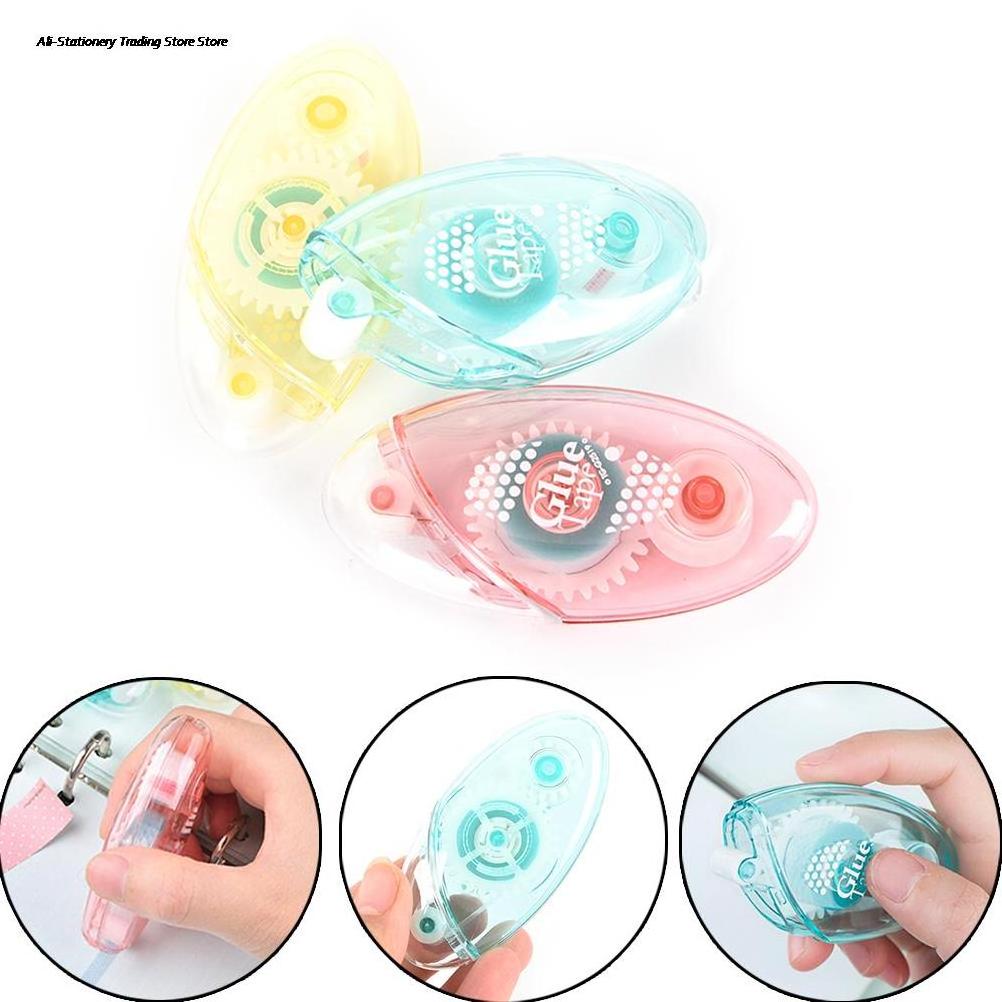 Diy Double Sided Adhesive Correction Tape Glue Sealing Letter Office Work Runner Dispenser Scrapbooking Stationery Supplies