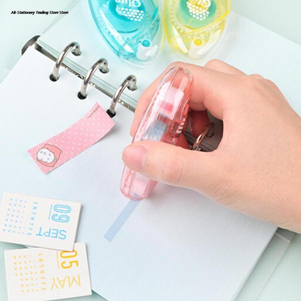 Diy Double Sided Adhesive Correction Tape Glue Sealing Letter Office Work Runner Dispenser Scrapbooking Stationery Supplies