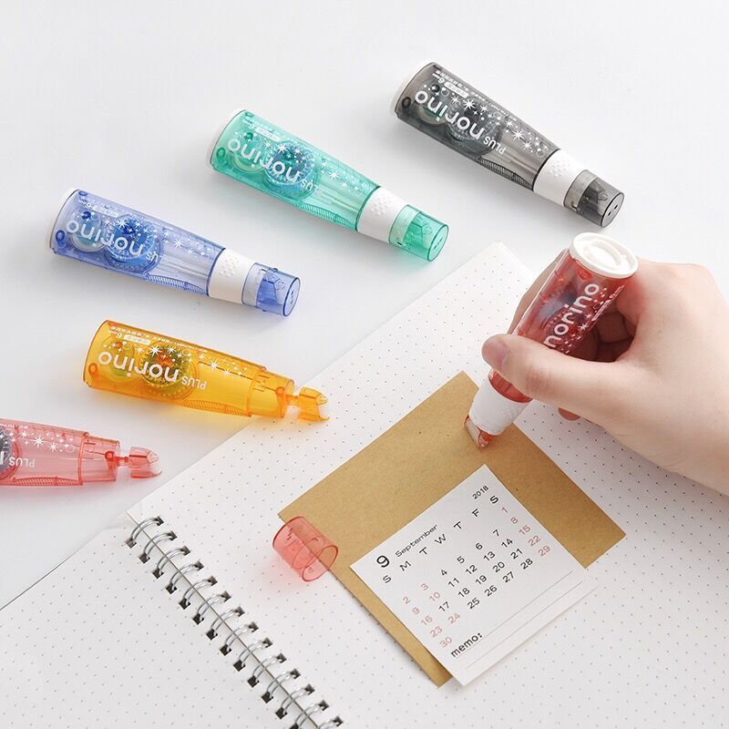 6mm*8m 2pcs Transparent Dot Double Sided Refillable Adhesive Glue Tape Dispenser With Refill Roller School Stationery