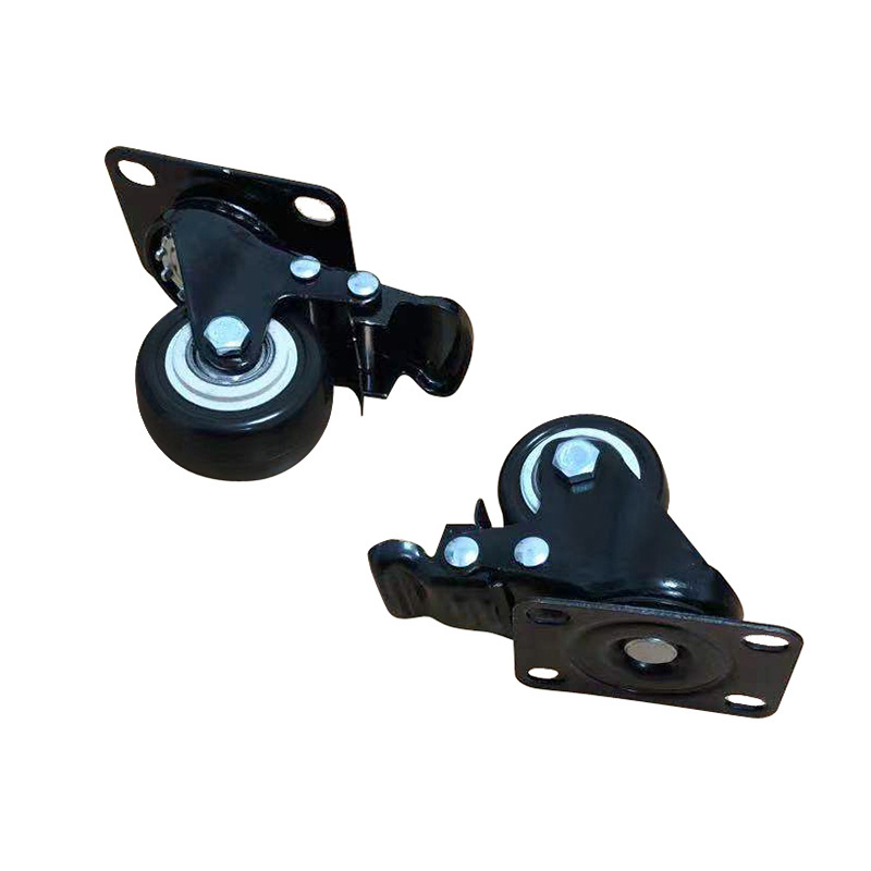 Trolley Wheels Caster Accessories Luggage Wheels and Trolley Heavy Duty Caster Wheel Roller JX003 Wholesale Swivel Brake PVC