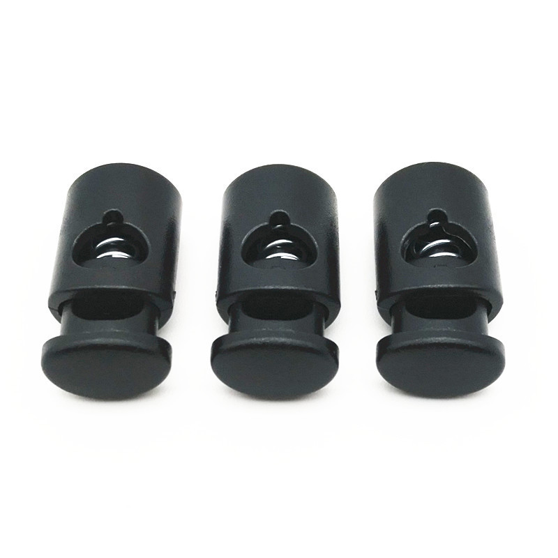 JYK041 24.5mm height plastic cord lock toggle plastic stopper, bag string rope spring stoppers locks, bag accessories