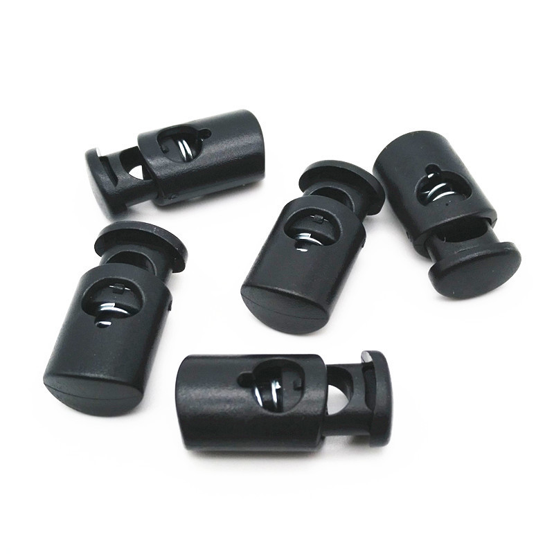 JYK041 24.5mm height plastic cord lock toggle plastic stopper, bag string rope spring stoppers locks, bag accessories